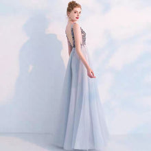 將圖片載入圖庫檢視器，The Sophiela Glittery Sleeveless Grey Sequins Gown (Available in 2 colours) - WeddingConfetti