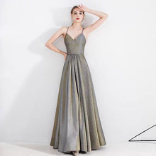 將圖片載入圖庫檢視器，The Kris Ombre Gold Sleeveless Gown - WeddingConfetti