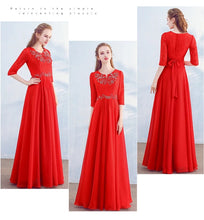 將圖片載入圖庫檢視器，The Kistina Long Sleeves Royal Blue / White / Red / Fuchsia / Black Dress  (Available in 5 colours) - WeddingConfetti