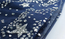 將圖片載入圖庫檢視器，The Cassiopeia Blue Stars Sleeveless Gown - WeddingConfetti