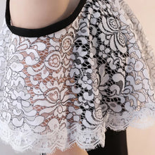 將圖片載入圖庫檢視器，The Lorde Lace Off Shoulder / Halter Black Dress - WeddingConfetti