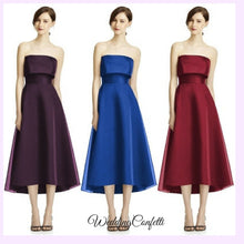 將圖片載入圖庫檢視器，The Raquel Satin Tube Dress - WeddingConfetti