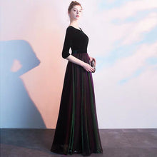 將圖片載入圖庫檢視器，The Rita Black Ombre Long Sleeves Gown - WeddingConfetti