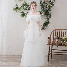 將圖片載入圖庫檢視器，The Primrose Wedding Bridal Bohemian Off Shoulder Gown - WeddingConfetti