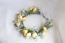 將圖片載入圖庫檢視器，Wedding Hair Garland/Flower Crown (Available in 5 Colours) - WeddingConfetti