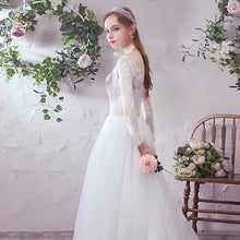將圖片載入圖庫檢視器，The Adrienne Wedding Bridal Long Sleeves Gown - WeddingConfetti
