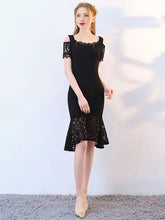 將圖片載入圖庫檢視器，The Keridia Off Shoulder Black / Red Lace Dress (Available In 2 Colours) - WeddingConfetti