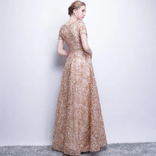 將圖片載入圖庫檢視器，The Rikka Black/Pink/Red/Navy Blue/Gold/Grey Short Sleeve Gown - WeddingConfetti