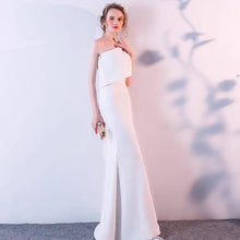 將圖片載入圖庫檢視器，The Leia Toga White Gown - WeddingConfetti