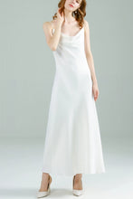 將圖片載入圖庫檢視器，The Franca White Satin Dress - WeddingConfetti