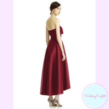 將圖片載入圖庫檢視器，The Raquel Satin Tube Dress - WeddingConfetti