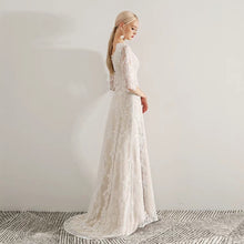 將圖片載入圖庫檢視器，The Idora Lace Wedding Bridal Long Sleeves Dress - WeddingConfetti