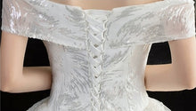 將圖片載入圖庫檢視器，The Delaine Wedding Bridal Off Shoulder Gown - WeddingConfetti