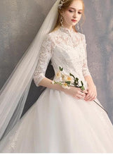 將圖片載入圖庫檢視器，Allison 婚禮新娘旗袍立領禮服
