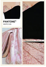 將圖片載入圖庫檢視器，The Kalisa Black Pink Diamante Tube Dress - WeddingConfetti