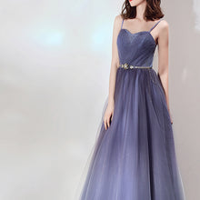 將圖片載入圖庫檢視器，The Cassie Blue Ombre Sleeveless Gown - WeddingConfetti
