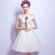 將圖片載入圖庫檢視器，The Jayley Off Shoulder Short Dress - WeddingConfetti