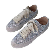 將圖片載入圖庫檢視器，Wedding Bridal Gold / Silver / Black Glitter Sneakers - WeddingConfetti