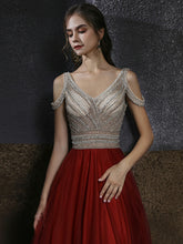 將圖片載入圖庫檢視器，The Shelby Red Off Shoulder Gown (Available in 2 colours) - WeddingConfetti