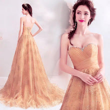 將圖片載入圖庫檢視器，The Marlowe Champagne Tube Gown - WeddingConfetti