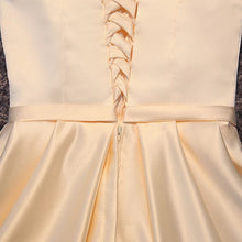 將圖片載入圖庫檢視器，The Charlize White / Beige / Pink Off Shoulder Satin Dress - WeddingConfetti