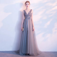 將圖片載入圖庫檢視器，The Sophiela Glittery Sleeveless Grey Sequins Gown (Available in 2 colours) - WeddingConfetti