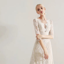 將圖片載入圖庫檢視器，The Idora Lace Wedding Bridal Long Sleeves Dress - WeddingConfetti
