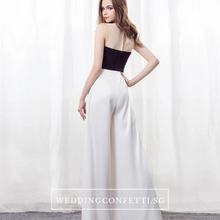 將圖片載入圖庫檢視器，The Oriselle Toga Colour Block White and Black Dress / Gown / Pantsuit - WeddingConfetti