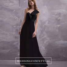 將圖片載入圖庫檢視器，The Oriselle Toga Colour Block White and Black Dress / Gown / Pantsuit - WeddingConfetti