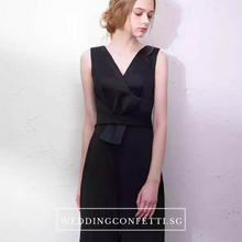將圖片載入圖庫檢視器，The Oorelle Toga Colour Block White and Black Pantsuit - WeddingConfetti