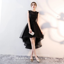 將圖片載入圖庫檢視器，The Louise Sleeveless Black Gown - WeddingConfetti