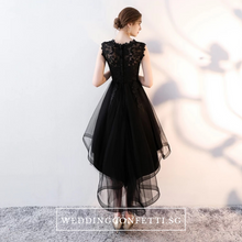 將圖片載入圖庫檢視器，The Louise Sleeveless Black Gown - WeddingConfetti