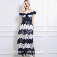 將圖片載入圖庫檢視器，The Rosatel Lace Off Shoulder Gown - WeddingConfetti