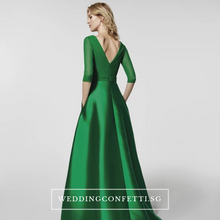 將圖片載入圖庫檢視器，The Zemmerline Long Sleeves A line Gown - WeddingConfetti