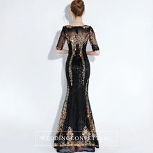 將圖片載入圖庫檢視器，The Perise Black Long Sleeves Dress - WeddingConfetti