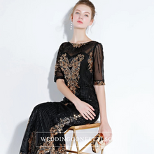將圖片載入圖庫檢視器，The Perise Black Long Sleeves Dress - WeddingConfetti