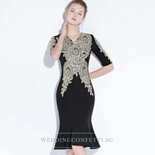 將圖片載入圖庫檢視器，The Pezice Black Long Sleeves Dress - WeddingConfetti