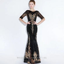 將圖片載入圖庫檢視器，The Perise Black Long Sleeves Dress - WeddingConfetti