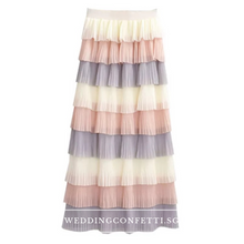 將圖片載入圖庫檢視器，The Lara Bridesmaids Tiered Skirt - WeddingConfetti