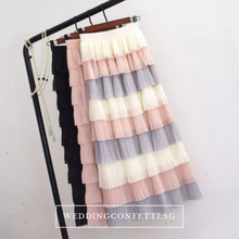 將圖片載入圖庫檢視器，The Lara Bridesmaids Tiered Skirt - WeddingConfetti