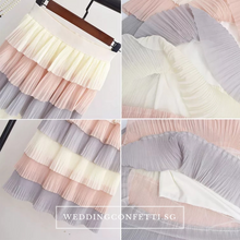 將圖片載入圖庫檢視器，The Lara Bridesmaids Tiered Skirt - WeddingConfetti