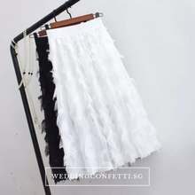 將圖片載入圖庫檢視器，The Fetcher Bridesmaid Feathered Skirt - WeddingConfetti