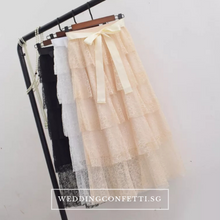 將圖片載入圖庫檢視器，The Simone Bridesmaid Layered Skirt - WeddingConfetti