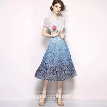 將圖片載入圖庫檢視器，The Evita Lace Short Sleeves Dress - WeddingConfetti