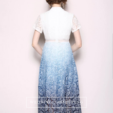 將圖片載入圖庫檢視器，The Evita Lace Short Sleeves Dress - WeddingConfetti
