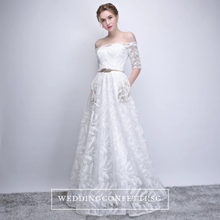 將圖片載入圖庫檢視器，The Philadelphia Off Shoulder Gown - WeddingConfetti