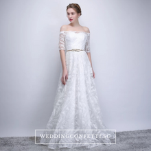 將圖片載入圖庫檢視器，The Philadelphia Off Shoulder Gown - WeddingConfetti