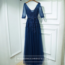 將圖片載入圖庫檢視器，The Serena White/ Blue / Red / Pink / Black Long Sleeves Gown (Customisable) - WeddingConfetti