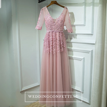 將圖片載入圖庫檢視器，The Serena White/ Blue / Red / Pink / Black Long Sleeves Gown (Customisable) - WeddingConfetti