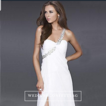 將圖片載入圖庫檢視器，The Jsabella White / Blue / Purple Toga Gown - WeddingConfetti